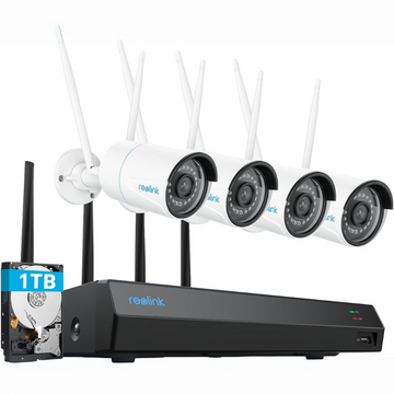 Pack Sécurité Confort – Reolink Wi-Fi 5MP (4 caméras + NVR + installation)