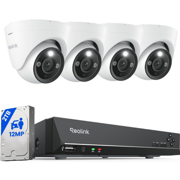 Reolink 12 MP (4 caméras + NVR + installation)