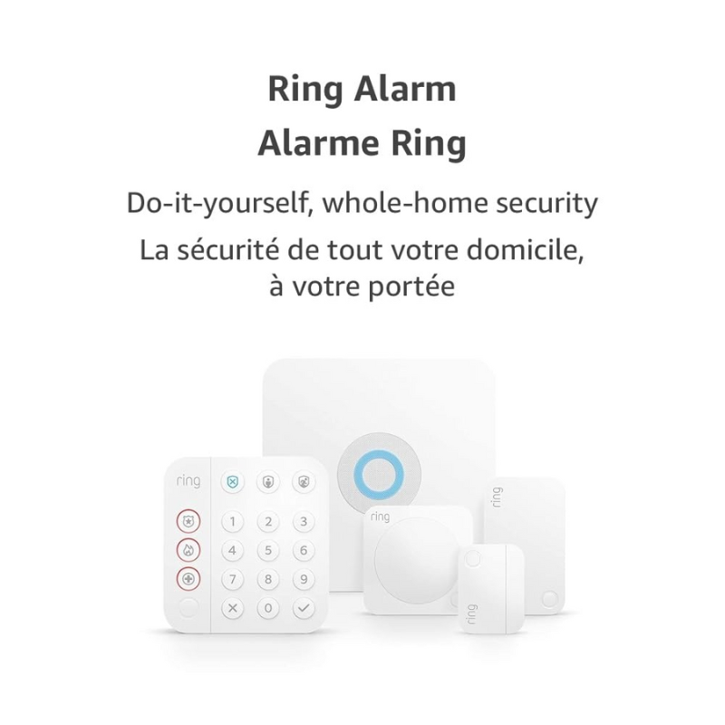 Pack Sécurité Alarme Intelligente – Ring Alarm (5 pièces +  installation)